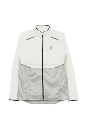 On colour-block running jacket - White