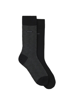 BOSS mini-pattern socks - Black