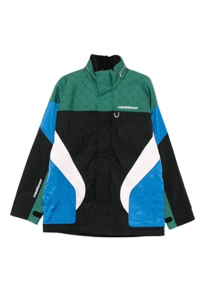 Casablanca geometric-panel jacket - Black