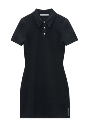 Alexander Wang polo-neck knitted dress - Black