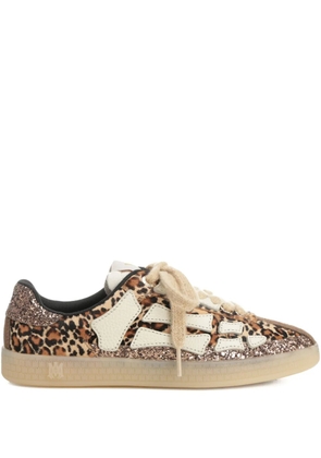 AMIRI Pacific Bones leopard-print sneakers - Brown