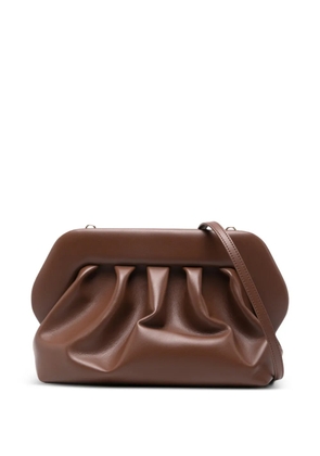 Themoirè Bios gathered clutch bag - Brown