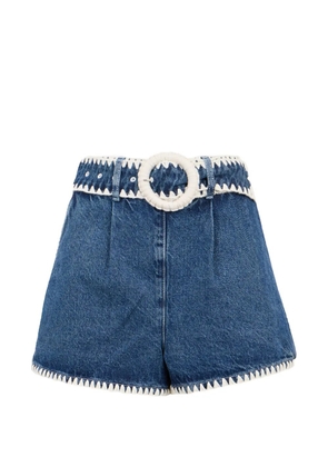 FARM Rio pocket crochet shorts - Blue