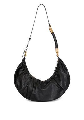 Balmain Ebene leather shoulder bag - Black