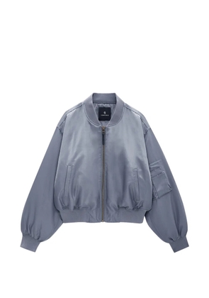 ANINE BING zip-up bomber jacket - Blue