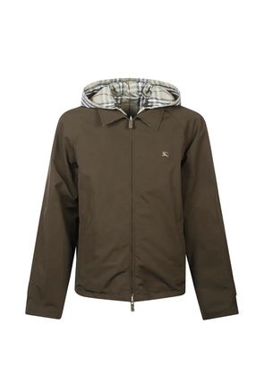 Burberry check hooded jacket - Green