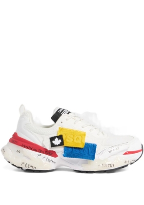DSQUARED2 logo-appliqué sneakers - White