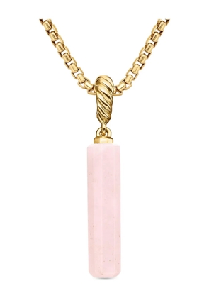 David Yurman 18kt yellow gold Barrel opal amulet (20mm)