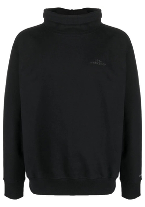 032c roll-neck logo-print sweatshirt - Black
