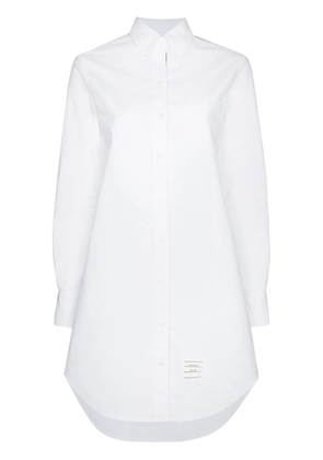 Thom Browne RWB-stripe mini shirtdress - White