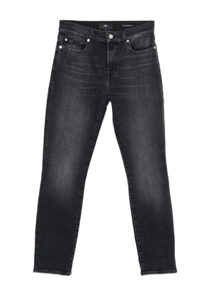 7 For All Mankind whiskering-effect jeans - Black