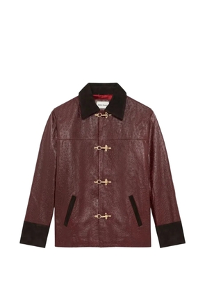 Drôle De Monsieur textured leather jacket