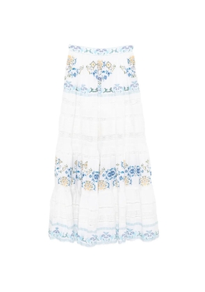 Camilla My Homespun Heart maxi skirt - White