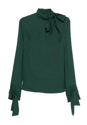 Ermanno Scervino tie-neck long-sleeve blouse - Green