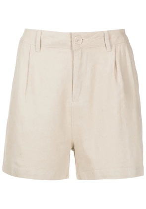 Osklen pleat-detail chino shorts - Neutrals