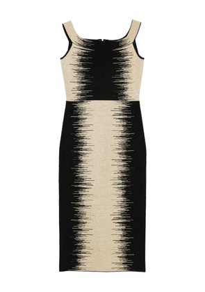 Hervé Léger Arwen striped dress - Black