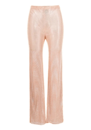 Santa Brands rhinestone-embellished straight trousers - Neutrals