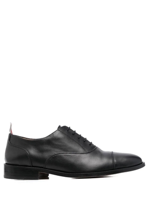 Thom Browne grosgrain-loop trim lace-up shoes - Black