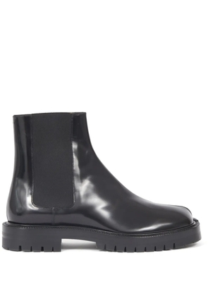 Maison Margiela Tabi leather boots - Black