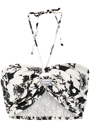 Faithfull the Brand Cyprus Caronia floral-print bralette top - Black