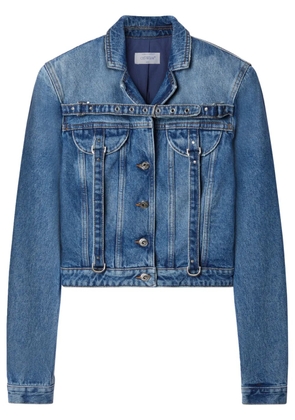 Off-White belt-detailed denim jacket - Blue