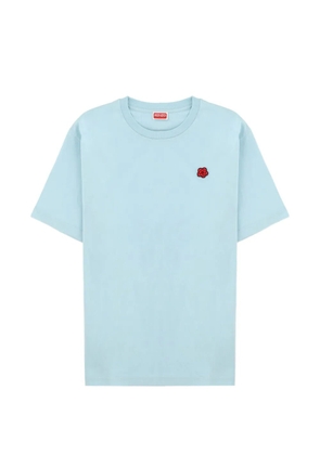 Kenzo flower-patch T-shirt - Blue