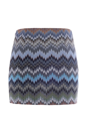 Missoni chevron mini skirt - Blue