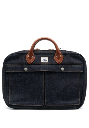 Ralph Lauren RRL denim laptop briefcase - Blue