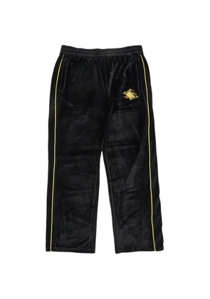 SP5DER Outline velour track pants - Black