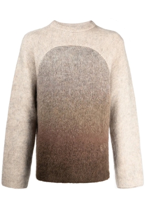 ERL Rainbow gradient-effect crew-neck jumper - Neutrals