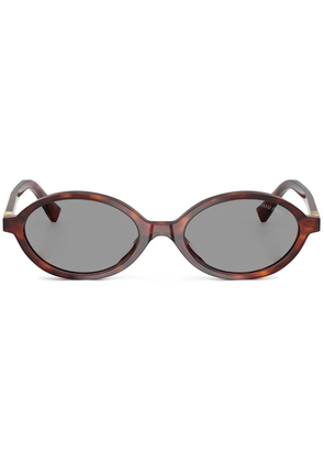 Miu Miu Eyewear oval-frame sunglasses - Brown