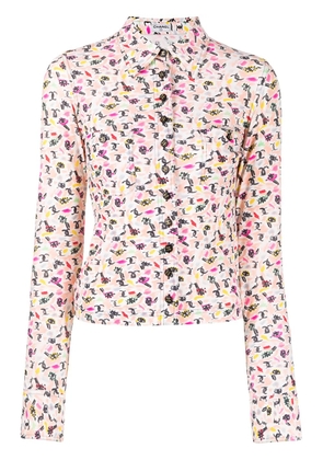 CHANEL Pre-Owned 1990s eye logo print shirt - Pink