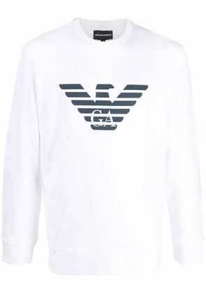 Emporio Armani logo-printed sweatshirt - White