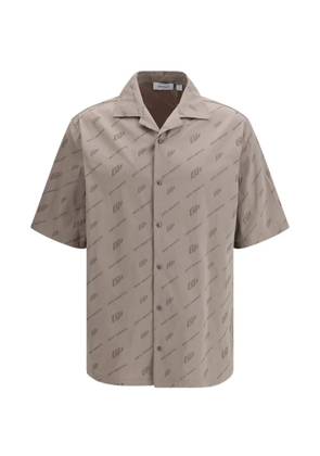 Off-White jacquard bowling shirt - Neutrals