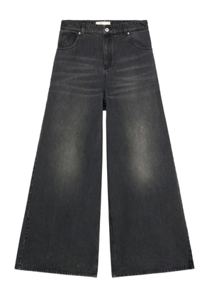 Blumarine whiskering-effect jeans - Grey
