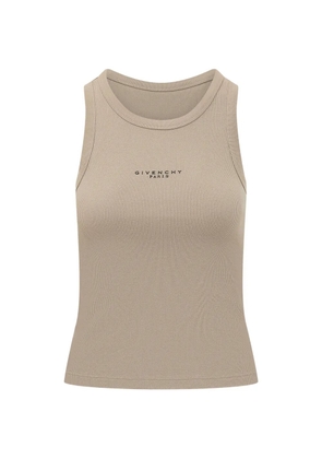 Givenchy logo-print sleeveless top - Neutrals