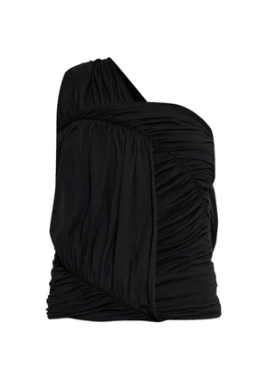 Rick Owens DRKSHDW draped one-shoulder top - Black
