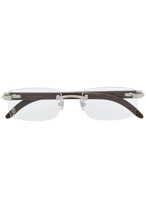 Cartier Eyewear rectangular-frame glasses - Silver