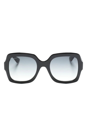 Gucci Eyewear oversized logo-arm sunglasses - Black