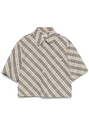 Burberry checked shirt - Neutrals
