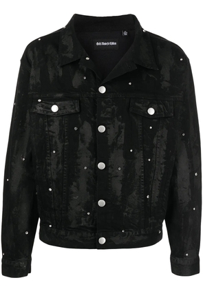 God's Masterful Children Harley embellished denim jacket - Black