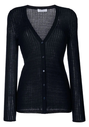 Gabriela Hearst ribbed-knit cardigan - Blue
