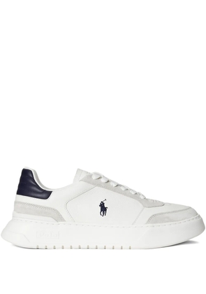 Polo Ralph Lauren leather low-top lace-up sneakers - White