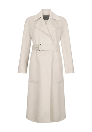 LIU JO belted notched-collar coat - Neutrals