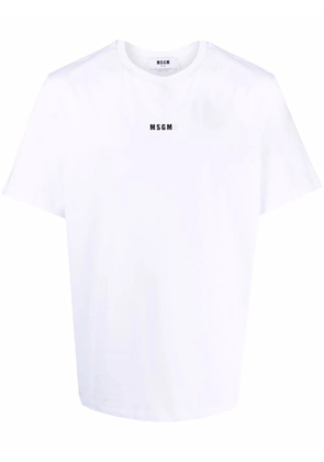 MSGM logo-print cotton T-shirt - White
