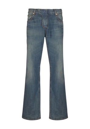 Balmain washed-effect straight-leg jeans - Blue