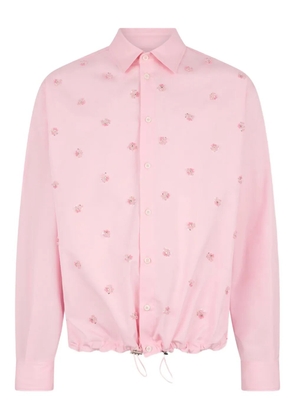 DSQUARED2 embroidered drawstring shirt - Pink