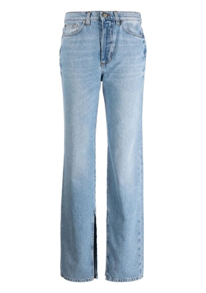 TWINSET high-rise straight-leg jeans - Blue
