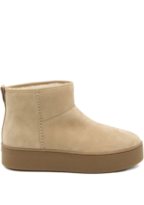 Hogan suede shearling boots - Neutrals