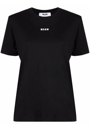 MSGM logo-print short-sleeved T-shirt - Black